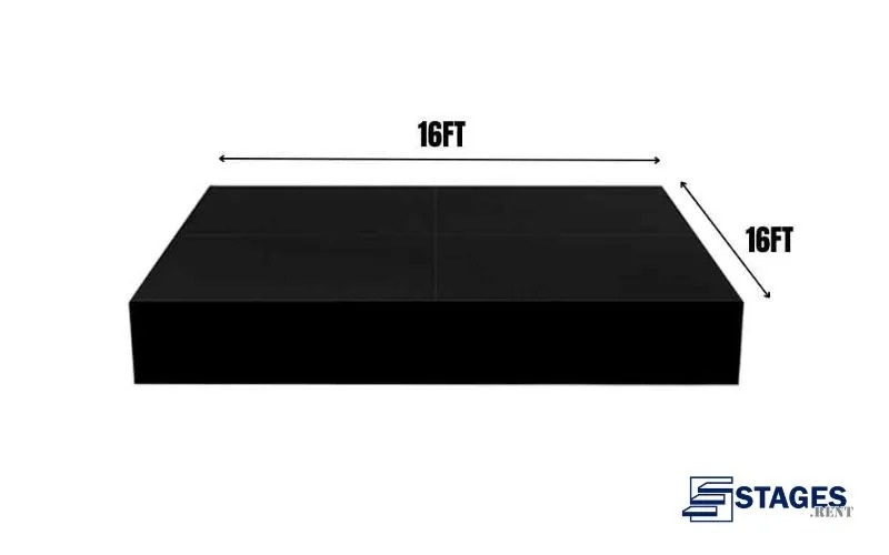 16x16 Stage Size Example - CK Stage Rental King Malaysia