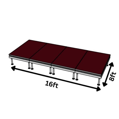 8x16 Stage Size Example - CK Stage Rental King Malaysia