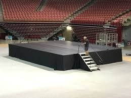 Arena Stage Platform With Stairs - CK Stage Rental King Malaysia
