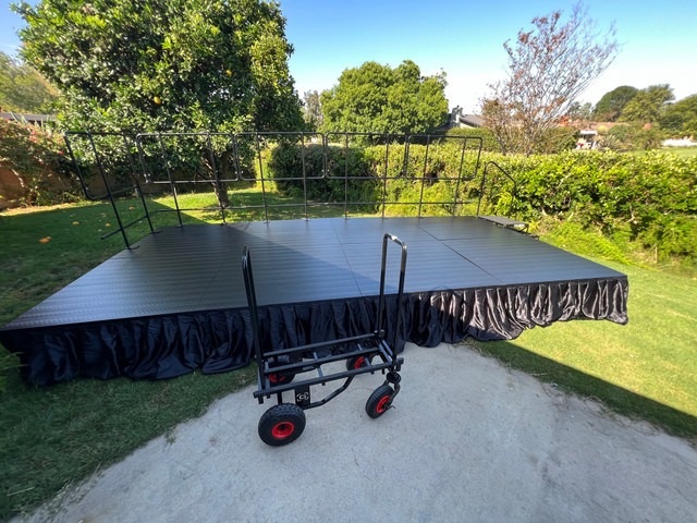 Black Outdoor Stage Platform - CK Stage Rental King Malaysia