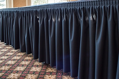 Black Stage Skirt Detail - CK Stage Rental King Malaysia