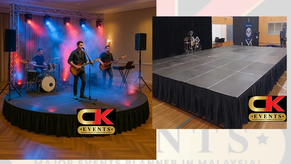 CK Round Stage Event Setup Malaysia - Round Stage Rental Malaysia by CK Stage Rental King