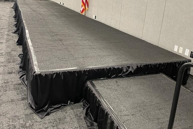 Stage Skirt Platform Detail - CK Stage Rental King Malaysia