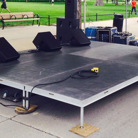 Covered Outdoor Stage Under Tent - CK Stage Rental King Malaysia