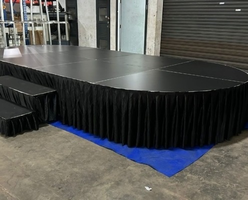 Curved Front Stage Platform - CK Stage Rental King Malaysia