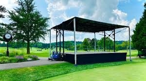 Green Field Roofed Stage - CK Stage Rental King Malaysia