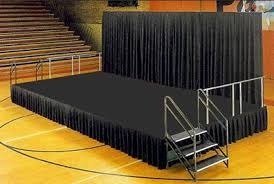 Gymnasium Stage With Steps - CK Stage Rental King Malaysia