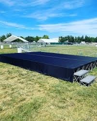 Large Black Field Stage - CK Stage Rental King Malaysia