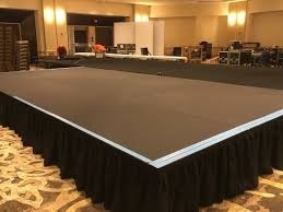Large Carpeted Banquet Stage - CK Stage Rental King Malaysia