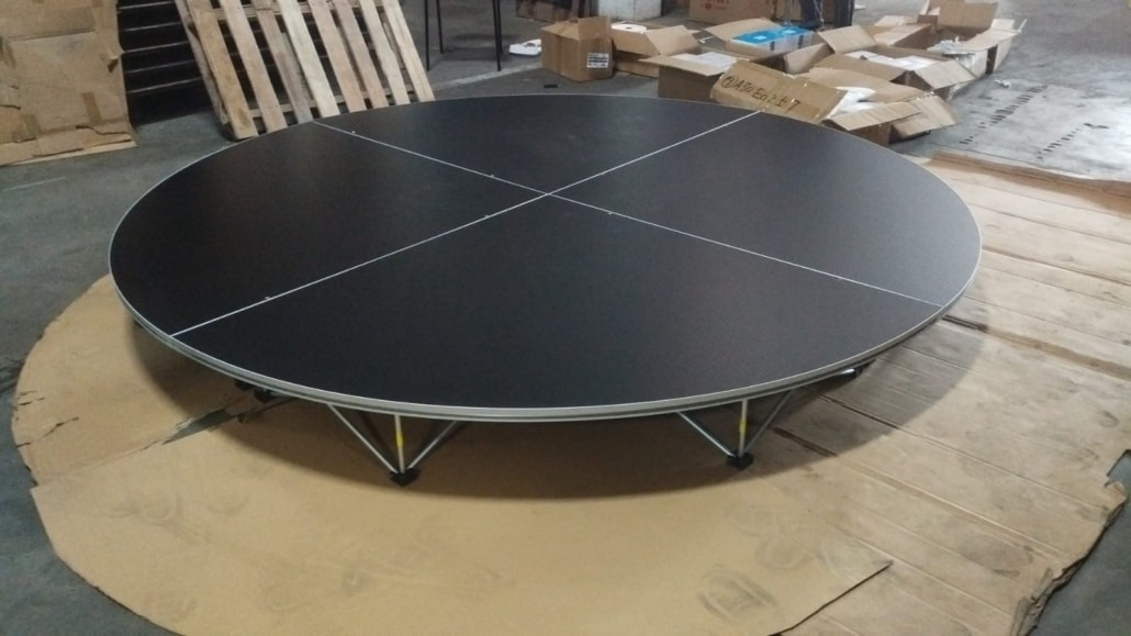 Round Stage Platform Assembly - Round Stage Rental Malaysia by CK Stage Rental King