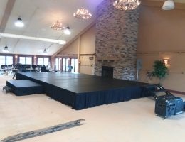 Side View Black Stage Platform - CK Stage Rental King Malaysia