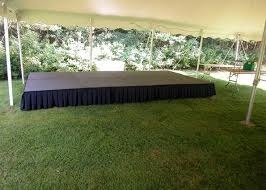 Simple Outdoor Stage Under Canopy - CK Stage Rental King Malaysia