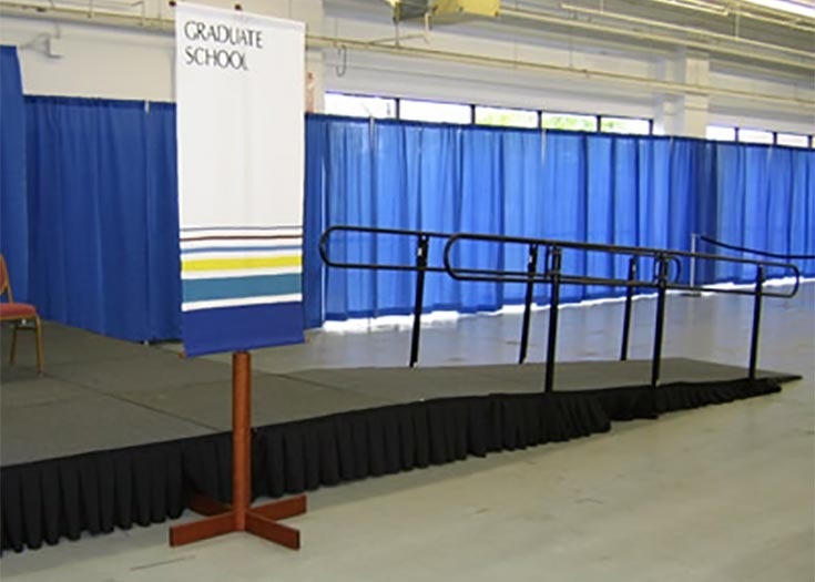 Stage Platform With Access Ramp - CK Stage Rental King Malaysia