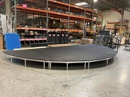 Warehouse Round Stage Platform - Round Stage Rental Malaysia by CK Stage Rental King