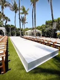 White Runway Stage Platform - CK Stage Rental King Malaysia
