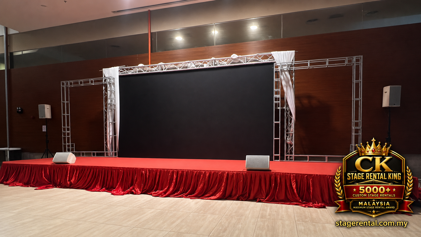 Seremban red carpet truss stage by CK Stage Rental King Malaysia